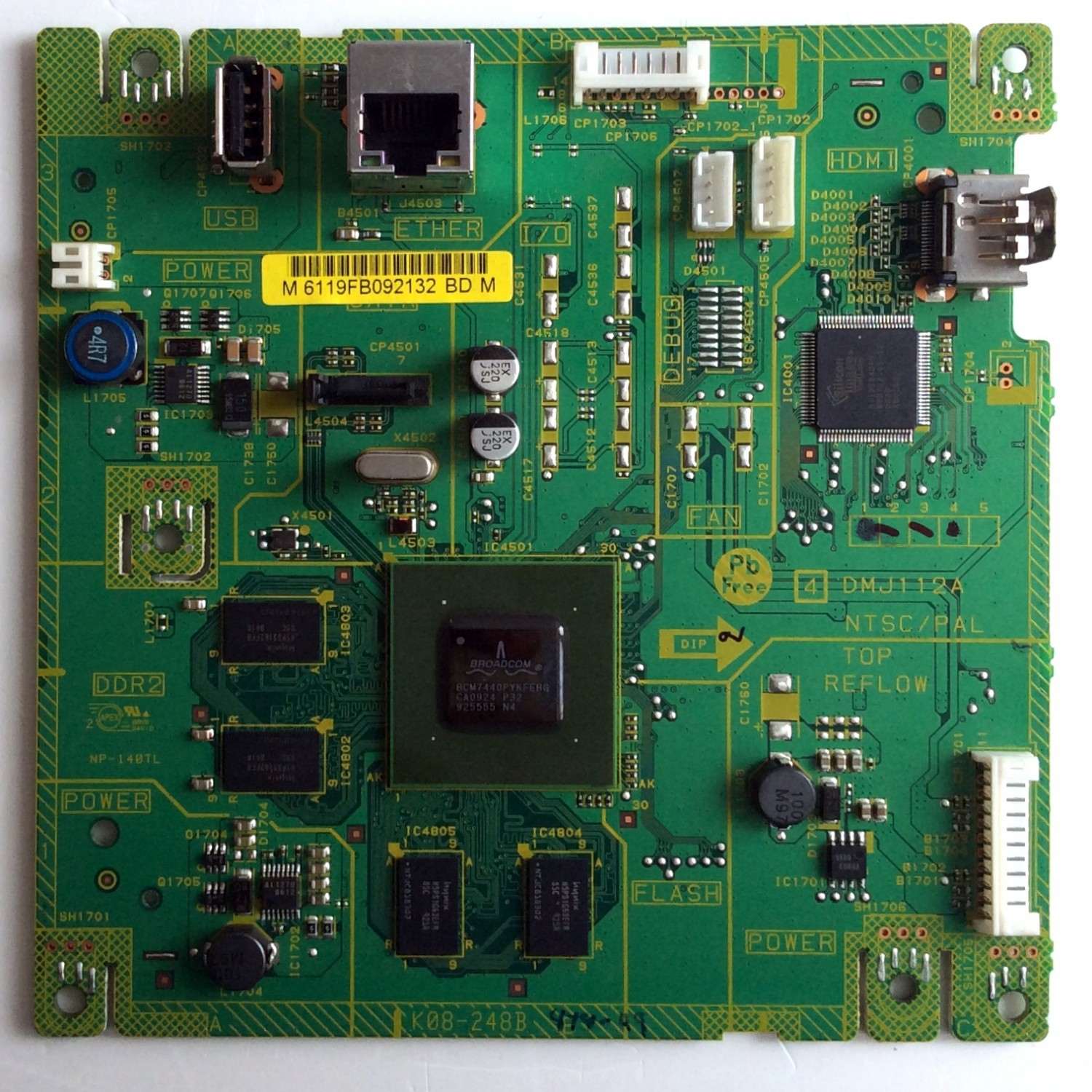TARJETA DIGITAL INSIGNIA / FA00B96170 / DMJ112A / K08-248B / 6119FB / PANEL V315H1-L02 REV.C1 / MODELO NS-LBD32X-10A - Imagen 6
